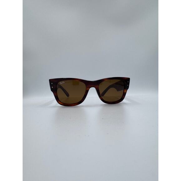 Ray-Ban RB0840S Mega Wayfarer Striped Havana Frame Brown Lens 51mm New main image 8